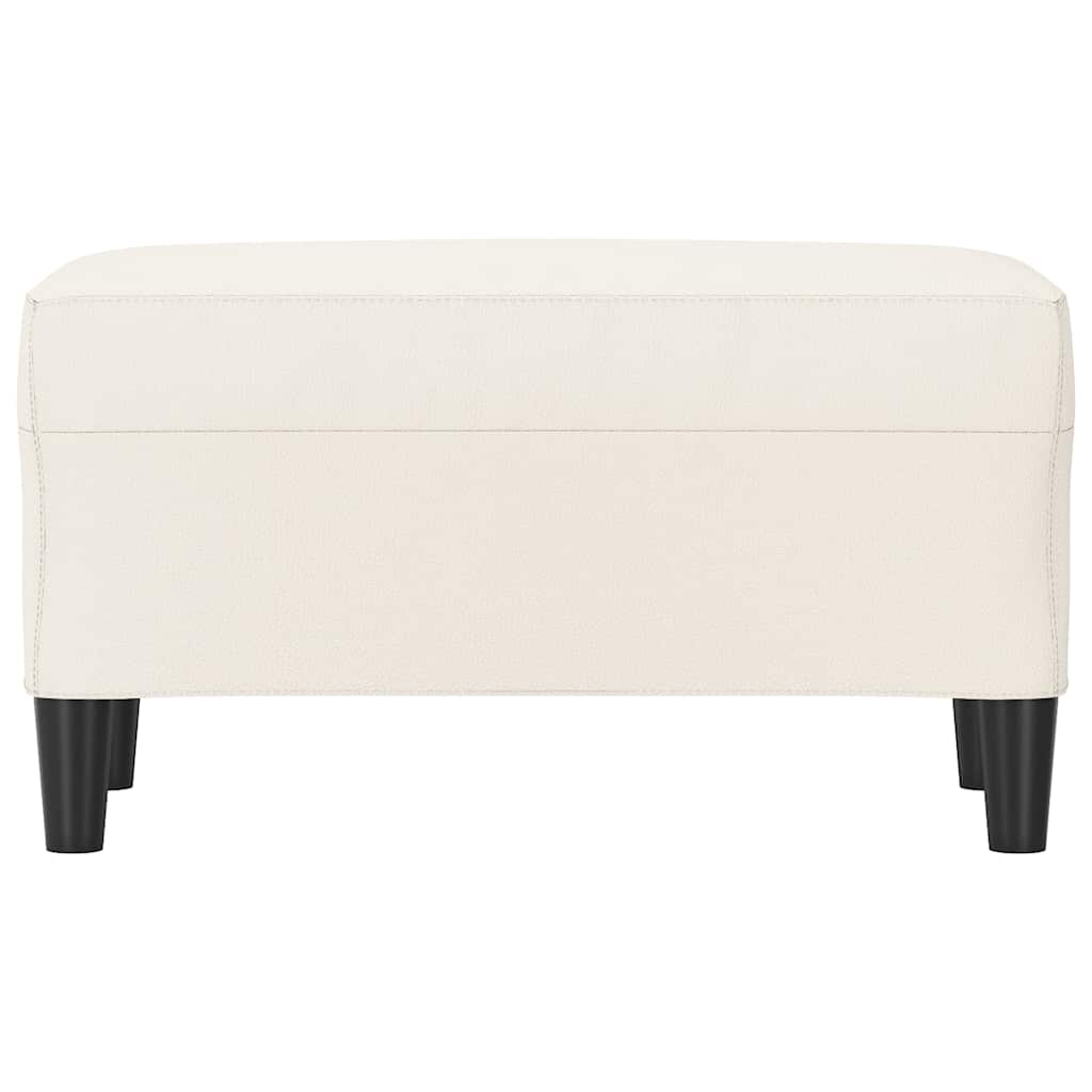 Vidaxl bankje 70x35x41 cm kunstleer crèmekleurig