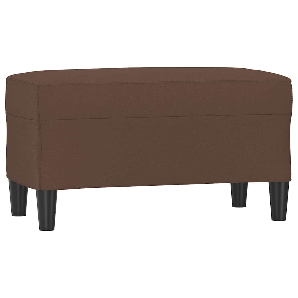 Vidaxl bankje 70x35x41 cm kunstleer bruin