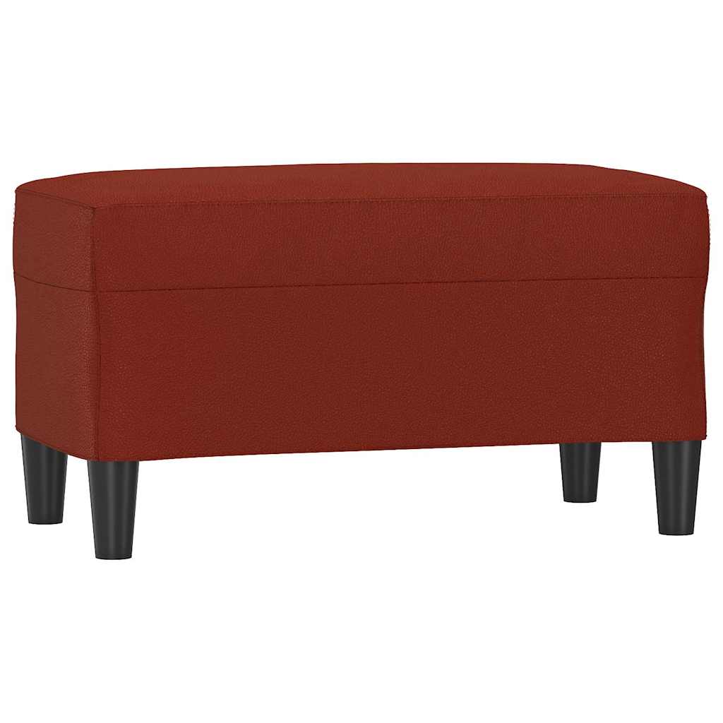 Vidaxl bankje 70x35x41 cm kunstleer wijnrood