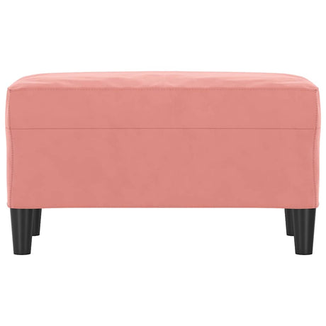 Vidaxl bankje 70x35x41 cm fluweel roze