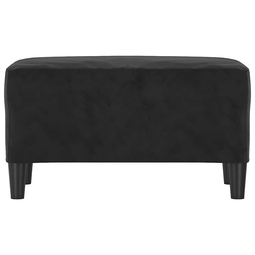 Vidaxl bankje 70x35x41 cm fluweel zwart
