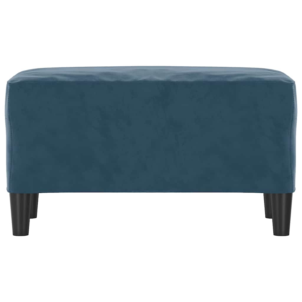 Vidaxl bankje 70x35x41 cm fluweel blauw
