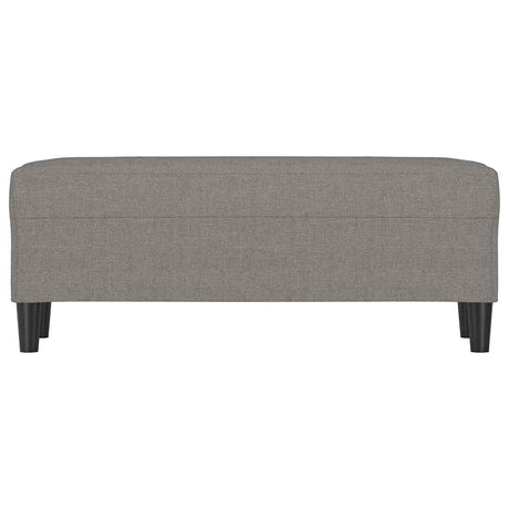 Vidaxl bankje 100x35x41 cm stof donkergrijs