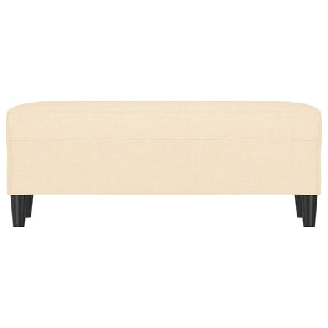 Vidaxl bankje 100x35x41 cm stof crèmekleurig