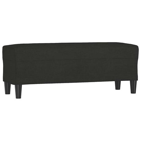 Vidaxl bankje 100x35x41 cm stof zwart