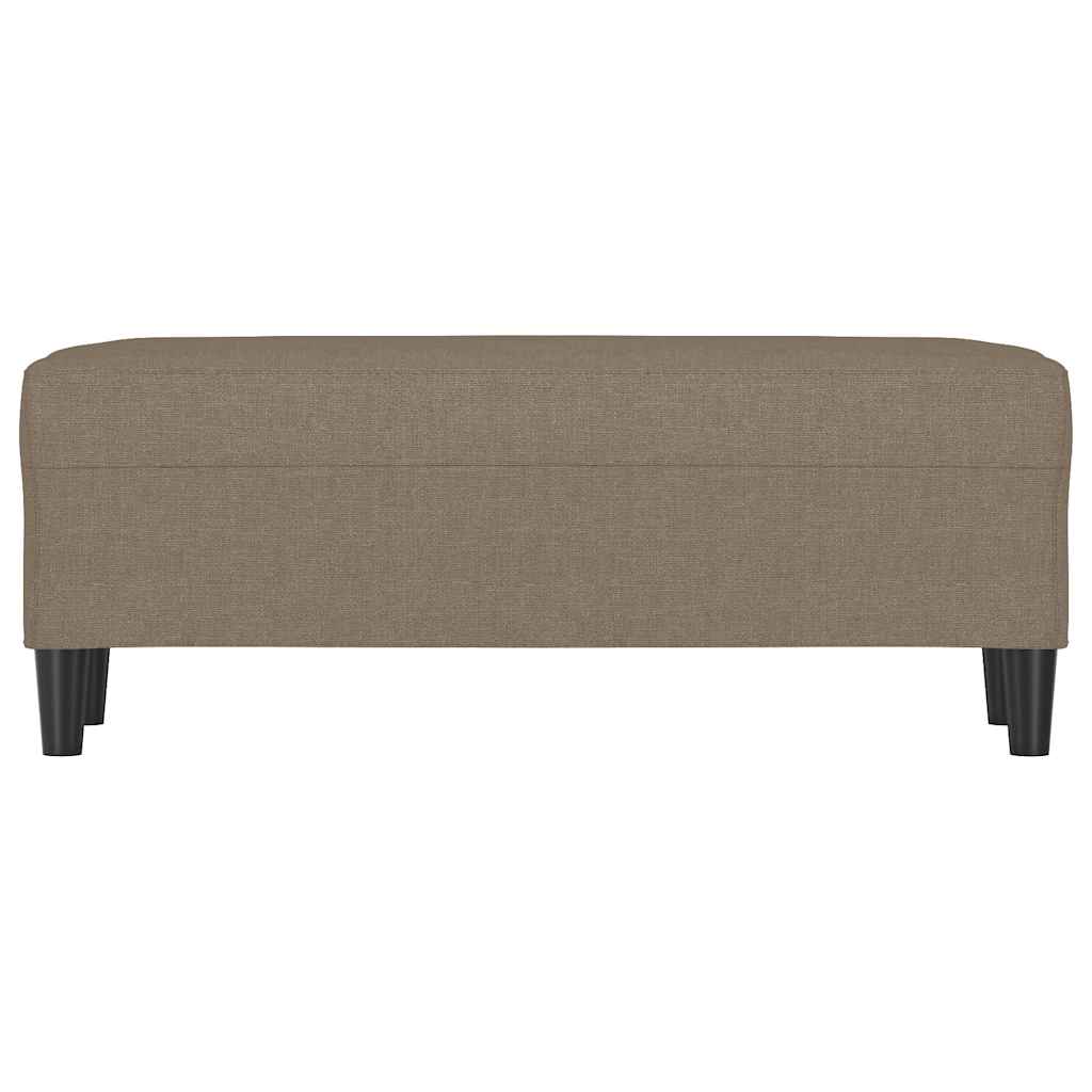 Vidaxl bankje 100x35x41 cm stof taupe