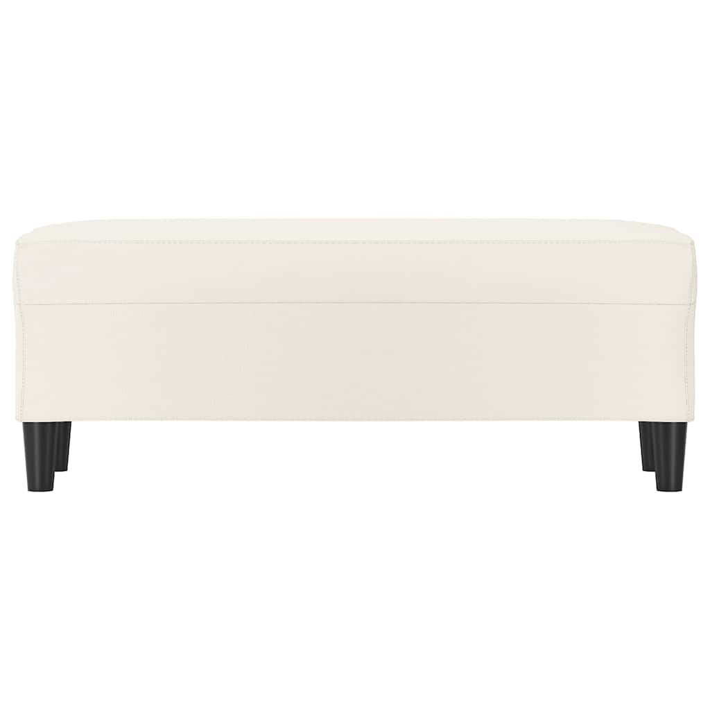 Vidaxl bankje 100x35x41 cm kunstleer crèmekleurig