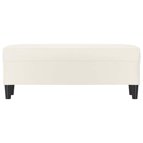 Vidaxl bankje 100x35x41 cm kunstleer crèmekleurig