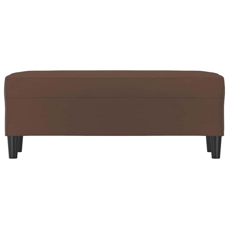 Vidaxl bankje 100x35x41 cm kunstleer bruin