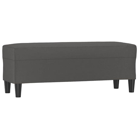 Vidaxl bankje 100x35x41 cm kunstleer grijs