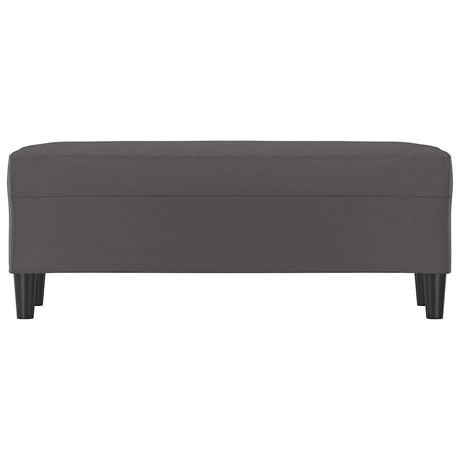 Vidaxl bankje 100x35x41 cm kunstleer grijs