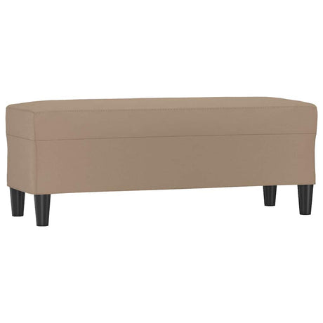 Vidaxl bankje 100x35x41 cm kunstleer cappuccinokleurig