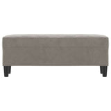Vidaxl bankje 100x35x41 cm fluweel lichtgrijs