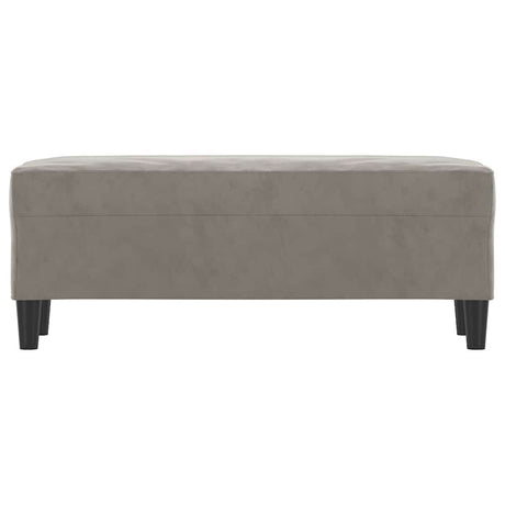 Vidaxl bankje 100x35x41 cm fluweel lichtgrijs