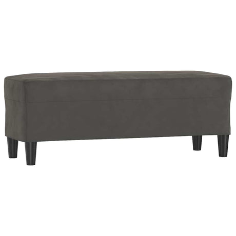 Vidaxl bankje 100x35x41 cm fluweel donkergrijs