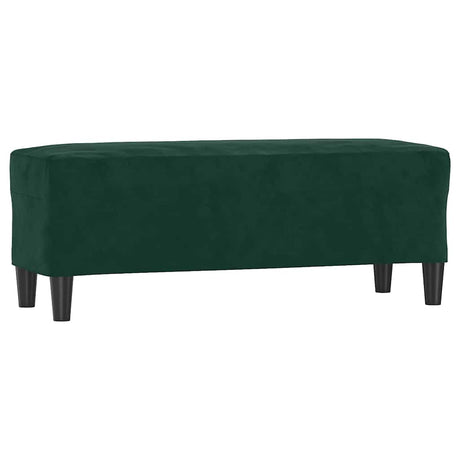 Vidaxl bankje 100x35x41 cm fluweel donkergroen