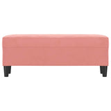 Vidaxl bankje 100x35x41 cm fluweel roze