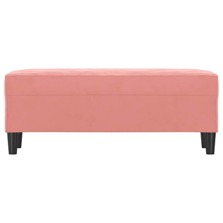 Vidaxl bankje 100x35x41 cm fluweel roze
