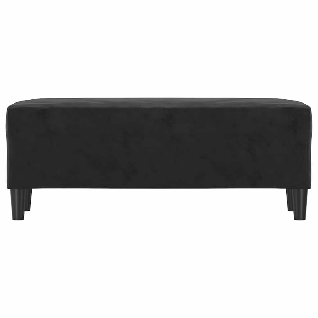 Vidaxl bankje 100x35x41 cm fluweel zwart