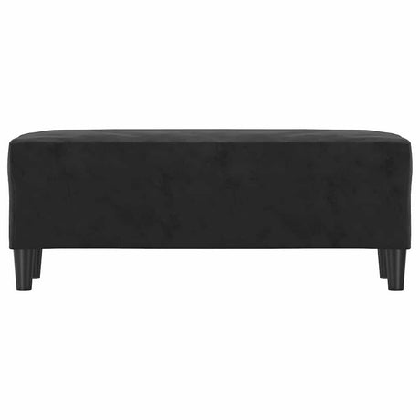 Vidaxl bankje 100x35x41 cm fluweel zwart