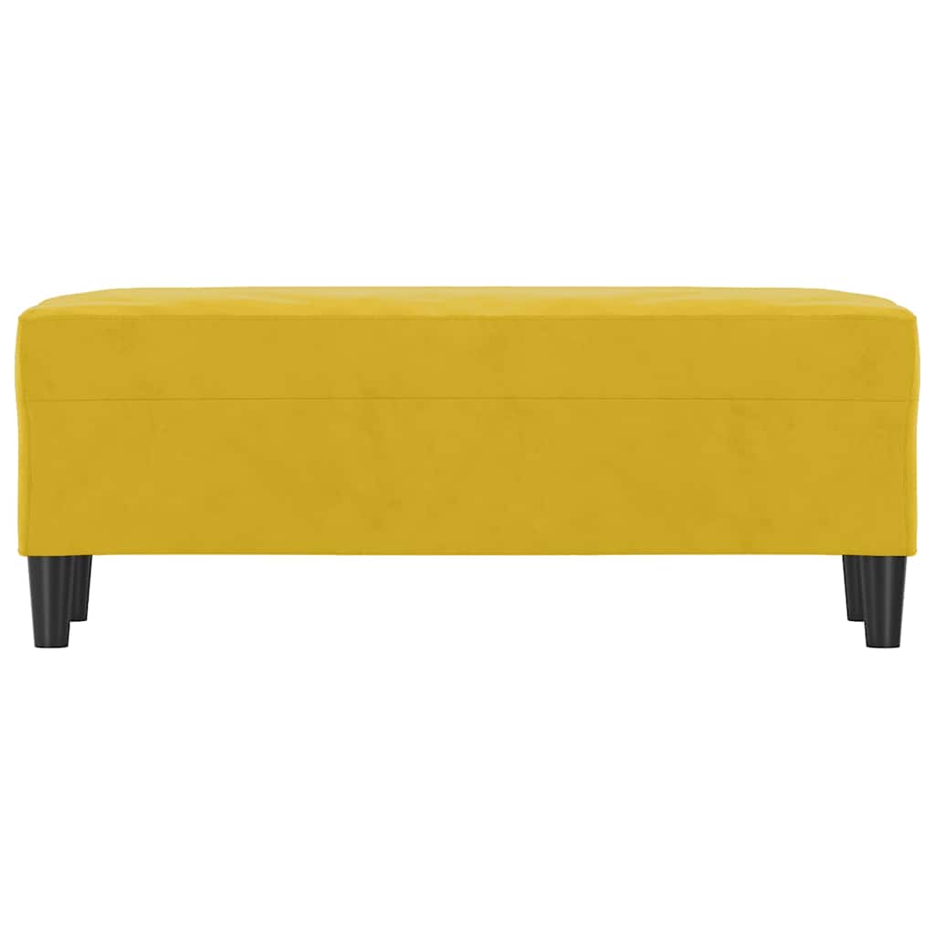 Vidaxl bankje 100x35x41 cm fluweel geel
