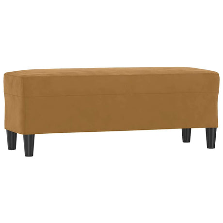 Vidaxl bankje 100x35x41 cm fluweel bruin