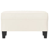 Vidaxl bankje 70x35x41 cm kunstleer crèmekleurig