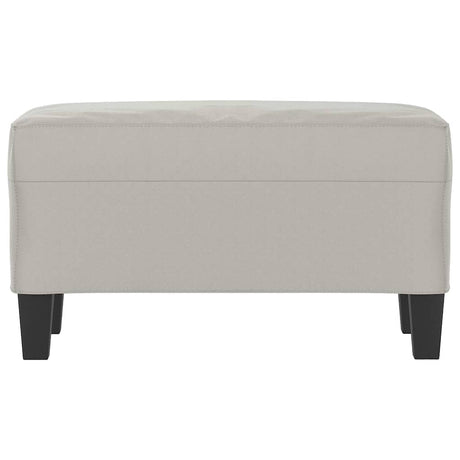 Vidaxl bankje 70x35x41 cm microvezelstof lichtgrijs