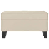 Vidaxl bankje 70x35x41 cm microvezelstof crème