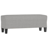 Vidaxl bankje 100x35x41 cm stof lichtgrijs