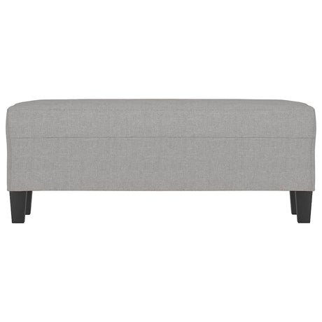 Vidaxl bankje 100x35x41 cm stof lichtgrijs