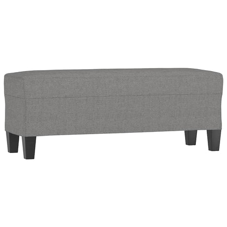 Vidaxl bankje 100x35x41 cm stof donkergrijs