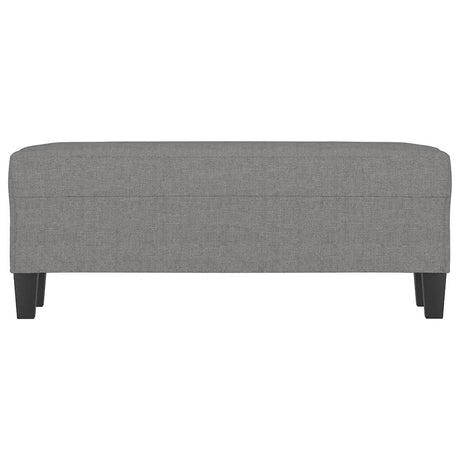 Vidaxl bankje 100x35x41 cm stof donkergrijs