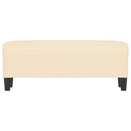 Vidaxl bankje 100x35x41 cm stof crèmekleurig