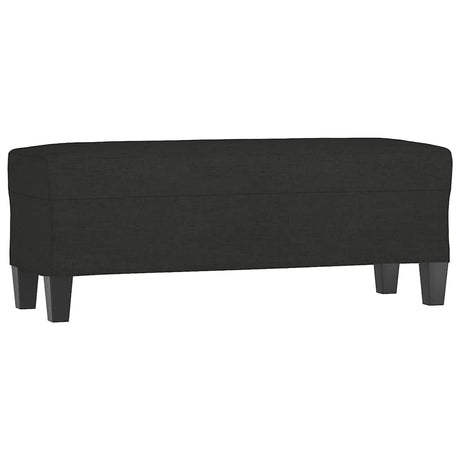 Vidaxl bankje 100x35x41 cm stof zwart