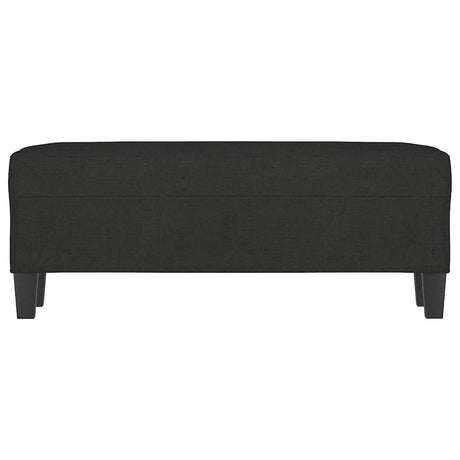 Vidaxl bankje 100x35x41 cm stof zwart