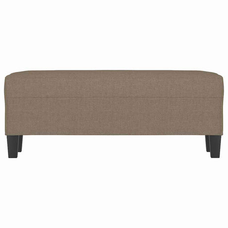 Vidaxl bankje 100x35x41 cm stof taupe