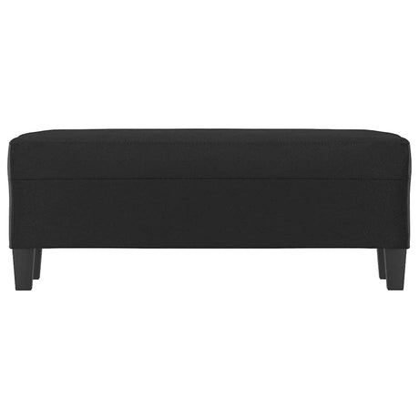 Vidaxl bankje 100x35x41 cm kunstleer zwart