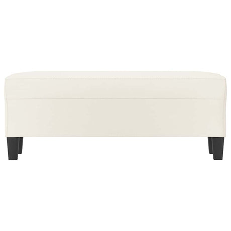 Vidaxl bankje 100x35x41 cm kunstleer crèmekleurig