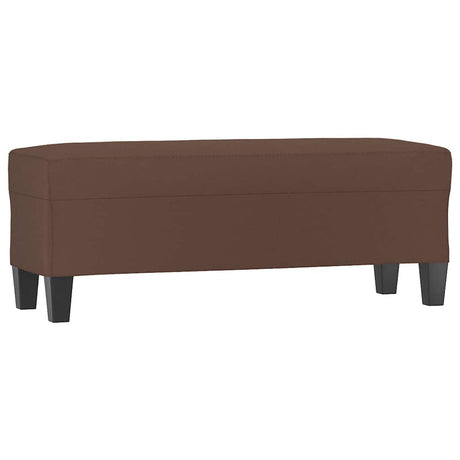 Vidaxl bankje 100x35x41 cm kunstleer bruin