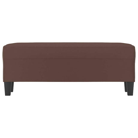Vidaxl bankje 100x35x41 cm kunstleer bruin