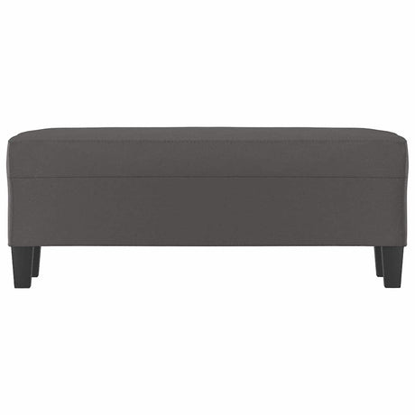 Vidaxl bankje 100x35x41 cm kunstleer grijs