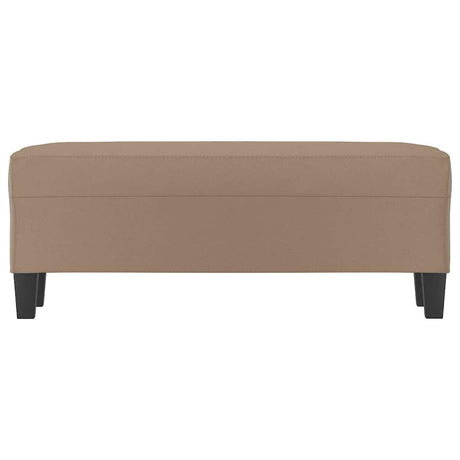 Vidaxl bankje 100x35x41 cm kunstleer cappuccinokleurig