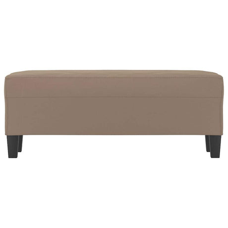 Vidaxl bankje 100x35x41 cm microvezelstof taupe