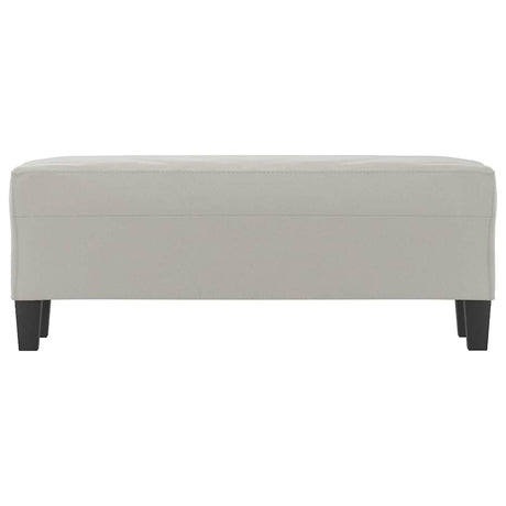 Vidaxl bankje 100x35x41 cm microvezelstof stof lichtgrijs