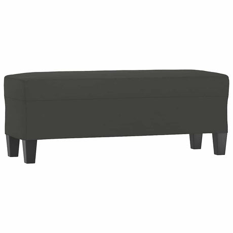 Vidaxl bankje 100x35x41 cm microvezelstof donkergrijs