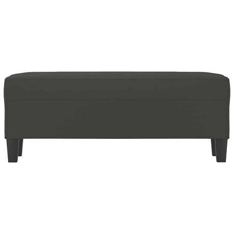 Vidaxl bankje 100x35x41 cm microvezelstof donkergrijs