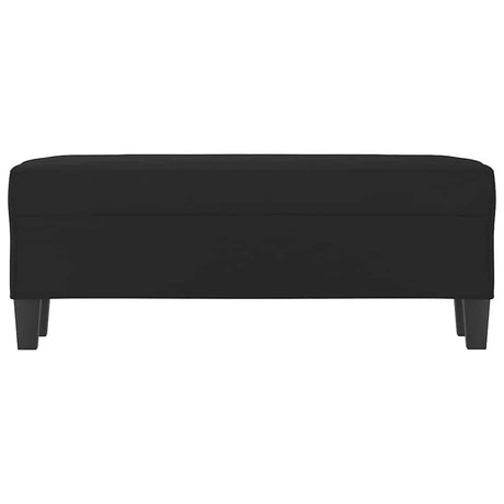 Vidaxl bankje 100x35x41 cm microvezelstof zwart