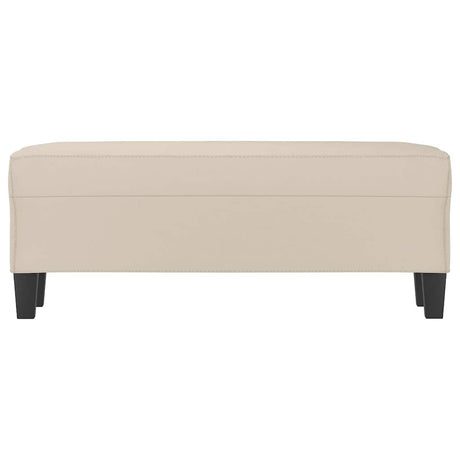 Vidaxl bankje 100x35x41 cm microvezelstof crèmekleurig