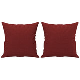 Vidaxl sierkussens 2 st 40x40 cm stof wijnrood